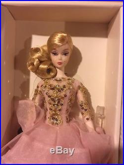 Silkstone Barbie Blush and Gold Cocktail Dress Doll Minor Box Damage