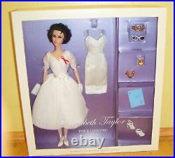 Silkstone Barbie Doll Elizabeth Taylor White Diamond Gold Label NRFB