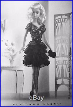 Silkstone Barbie, Platinum Label Exclsive A Trace of Lace NRFB, HTF