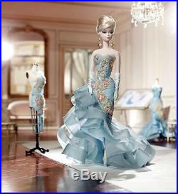 Silkstone Body BFMC 10 Years Ruffled Gown Tribute Barbie Doll & Earrings