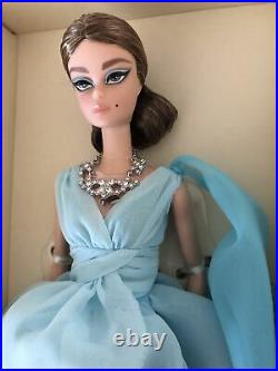 Silkstone Gold Label BFMC Poseable Blue Chiffon Barbie Doll & Necklace