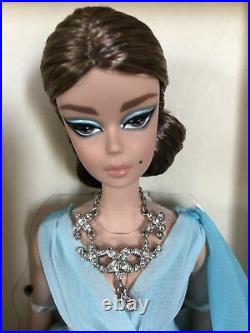 Silkstone Gold Label BFMC Poseable Blue Chiffon Barbie Doll & Necklace