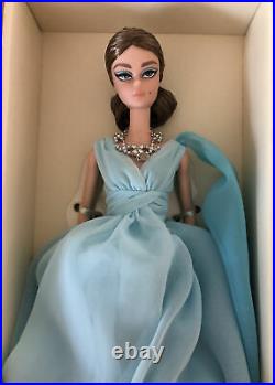 Silkstone Gold Label BFMC Poseable Blue Chiffon Barbie Doll & Necklace