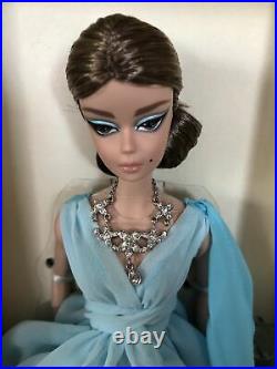 Silkstone Gold Label BFMC Poseable Blue Chiffon Barbie Doll & Necklace