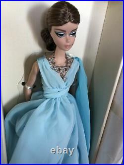 Silkstone Gold Label BFMC Poseable Blue Chiffon Barbie Doll & Necklace