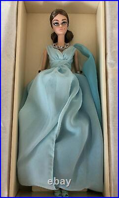 Silkstone Gold Label BFMC Poseable Blue Chiffon Barbie Doll & Necklace