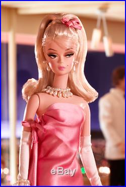 Silkstone Movie Mixer Gold Label Barbie Doll & Beautiful Pink Dress Accessories
