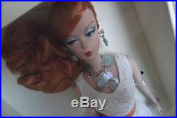 Silkstone Red Head Hollywood Hostess Barbie Doll & Earrings, Necklace Giftset