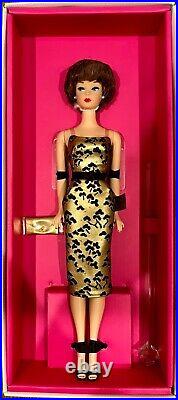 Silkstone fashion model doll 1961 Brownette Bubble Cut Barbie Doll Gold Label