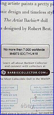 The Artist/Barbie Doll/ BFMC/ Gold Label/ Silkstone 2008 Mattel/M4973 IDCTHU418