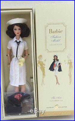 The Nurse Fashion Model Silk-stone Barbie Doll NRFB Gold Label
