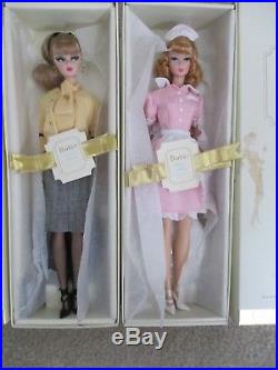 The Secretary and The Waitress Silkstone barbies 2 dolls NRFB Gold Labels