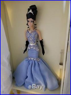 The Soiree Barbie Blue Gown Silkstone Fashion Model NRFB 2007 Gold Label
