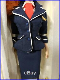 The Stewardess Silkstone Barbie Doll Gold Label Mattel J4256 Nrfb