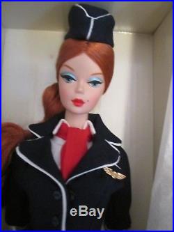 The Stewardess Silkstone Barbie NRFB Mint Fashion Model Collection