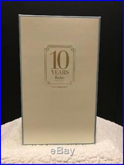 Tribute 10 Years Barbie Fashion Model Collection Gold Label T2155 Silkstone