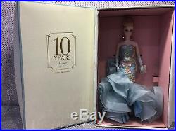 Tribute 10 Years Silkstone Barbie Doll 2010 Gold Label T2155 Nrfb Mint