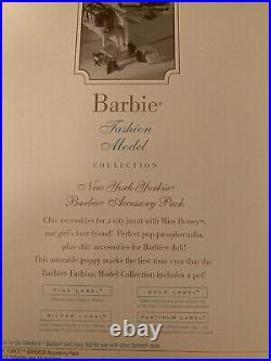 Vintage Barbie Mattel Silkstone 2001 New York Yorkie Anniversary Pak