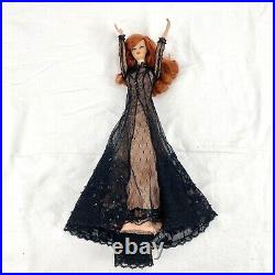 Vintage Dusk to Dawn Silkstone Barbie Doll in Sheer Illusion Fashion Displayed