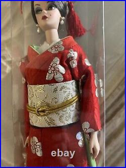 Vintage raven black hair SIlkstone Maria Terese Barbie N Japanese Kimono Obi LOT